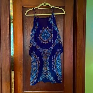Off the shoulder blue dress size medium only worn once